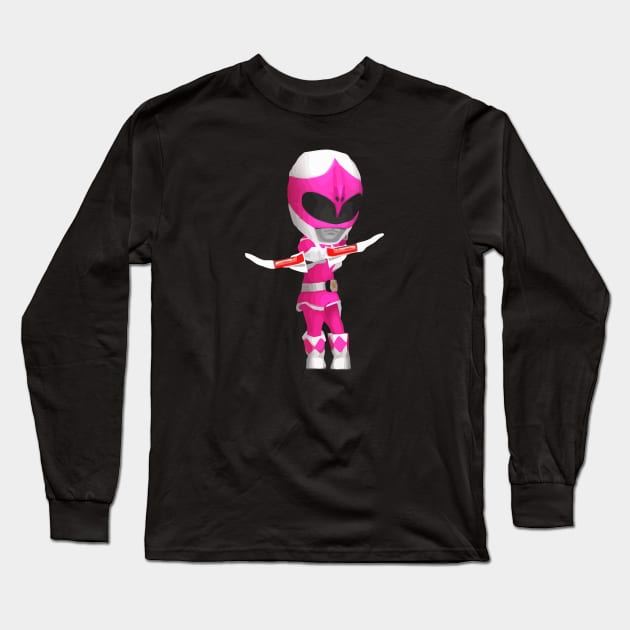 Chibi Pink Long Sleeve T-Shirt by conatron13